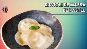 Leia mais sobre o artigo Ravióli de massa de pastel com recheio de gorgonzola com requeijão | Entrando na Cozinha